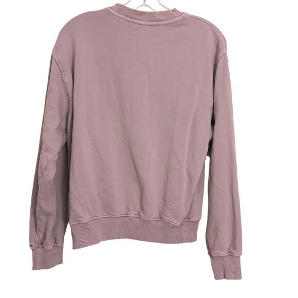 Herschel Sweatshirt Size S Pink Classic Crew Coastal Preppy Distress Collegiate - Picture 5 of 16